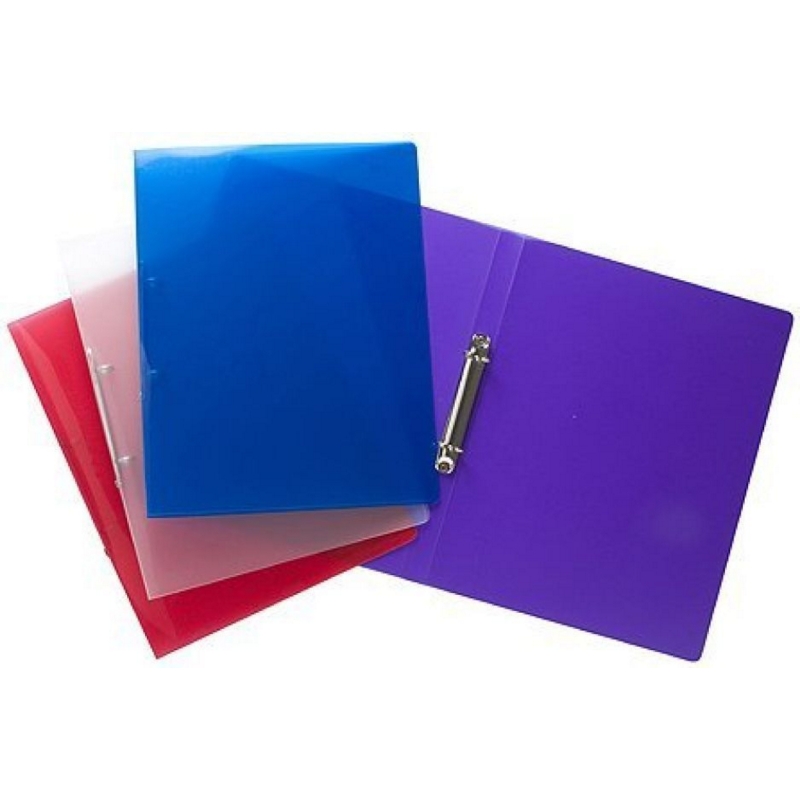 A4 Ring Binder, 20mm Spine Assorted Soft Covers - Kingswood Office