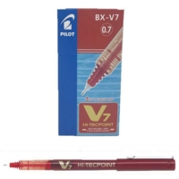 Pilot V7 HiTecpoint Pen Fine Red Ink Box of 12