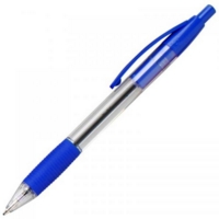 Kingswood Retractable Blue Grip Ballpoint Pens Box of 10