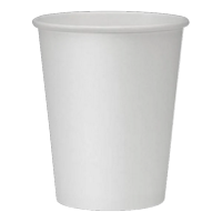 White 7oz/300ml Paper Cups Sleeve of 50