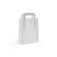 Small White Paper Bags 175mm x 250mm x 225mm Box of 250