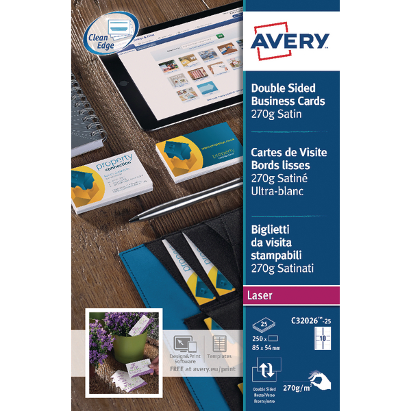 Avery Q/Clean Matt Ink B/Card C32015-25