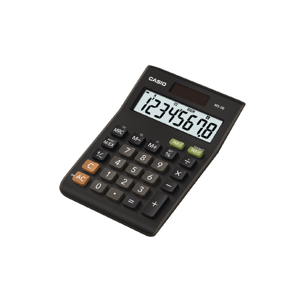 Casio 8-digit Mini Desk Calculator  MS-8F  34276CX