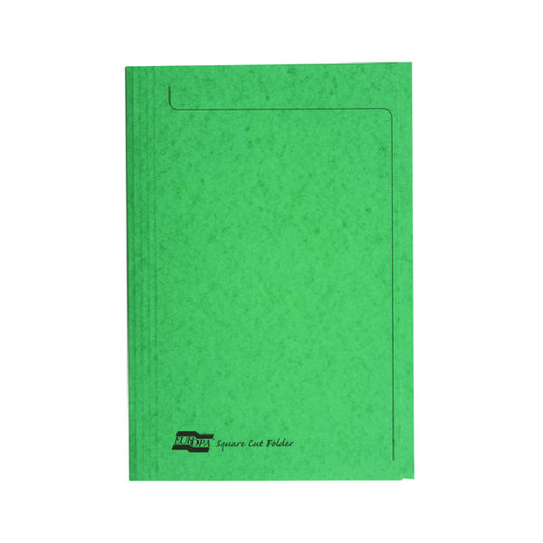 Europa A4 Green 300mc Sq Cut Folder Pk50