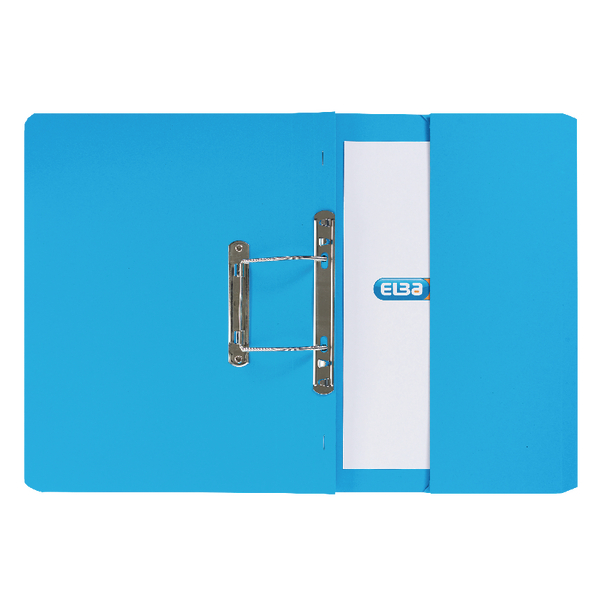Elba Spring Pocket File Blue Pk25