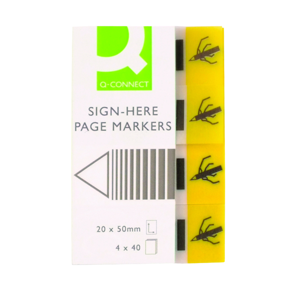 Q-Connect Yellow Quick Sig Markers Pk160