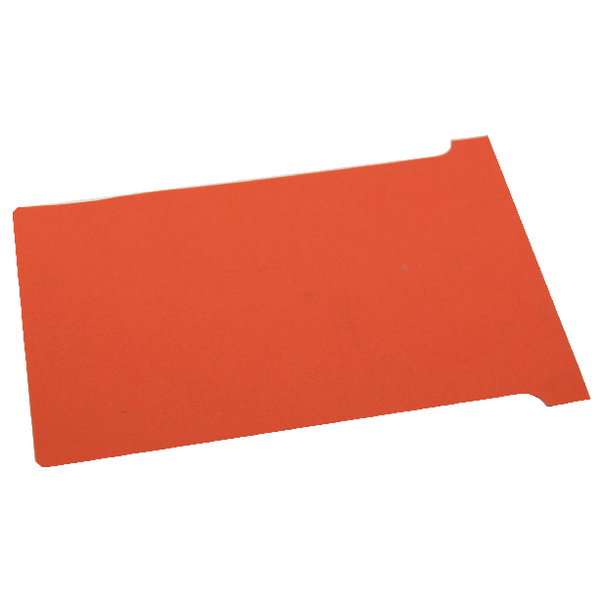 Nobo Red T-Card Size 4 Pk100